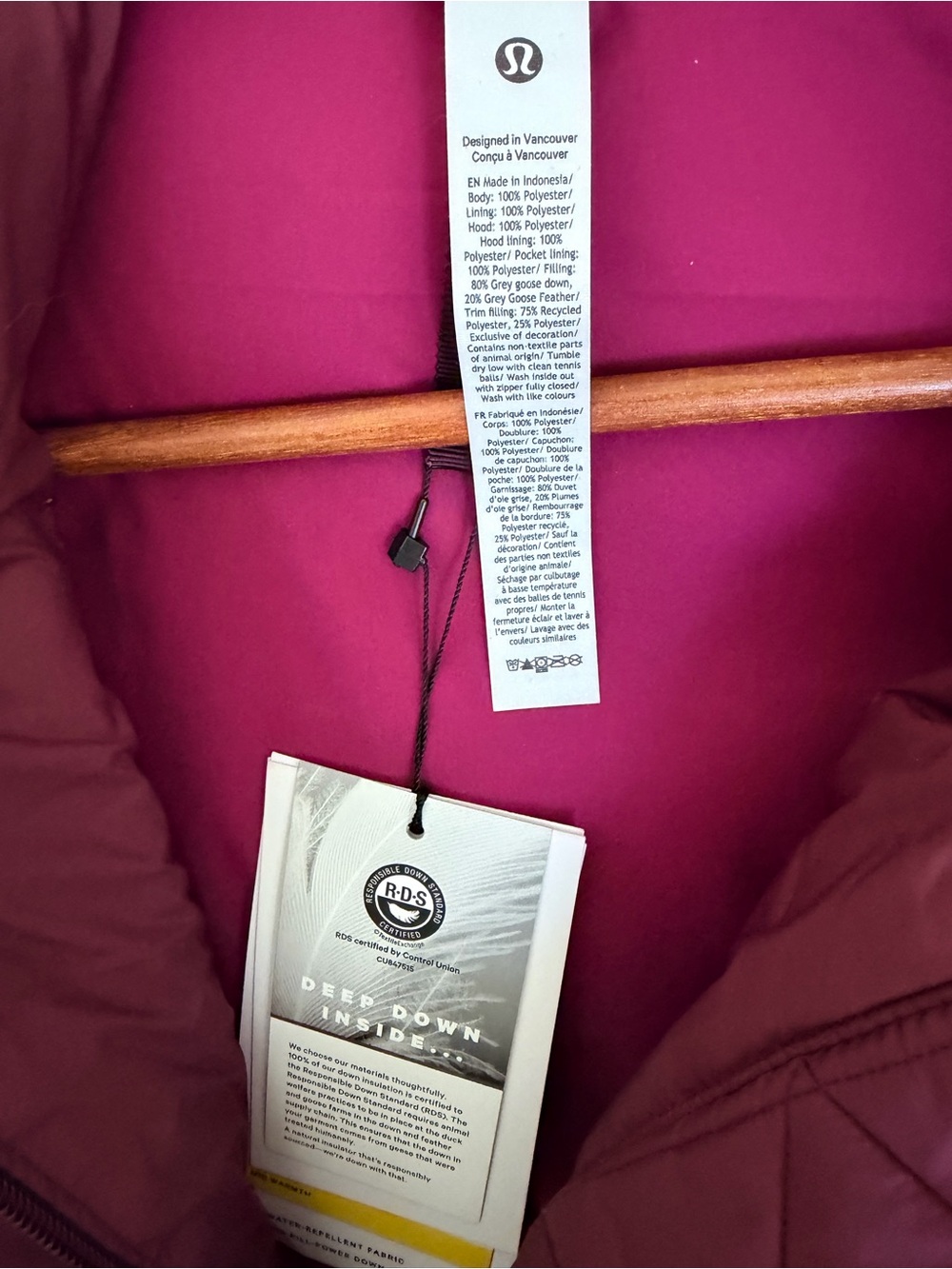 LULULEMON Wunder Puff Cropeped Vest size 4 - Picture 4 of 10